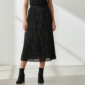 Haver & Blair Spakly Black Sequined  Midi  Skirt Small